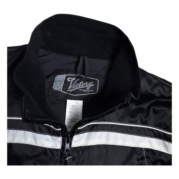 VICTORY MOTORCYCLES Waterproof Windbreaker Rain Biker Jacket Womens 2XL - Picture 5 of 6